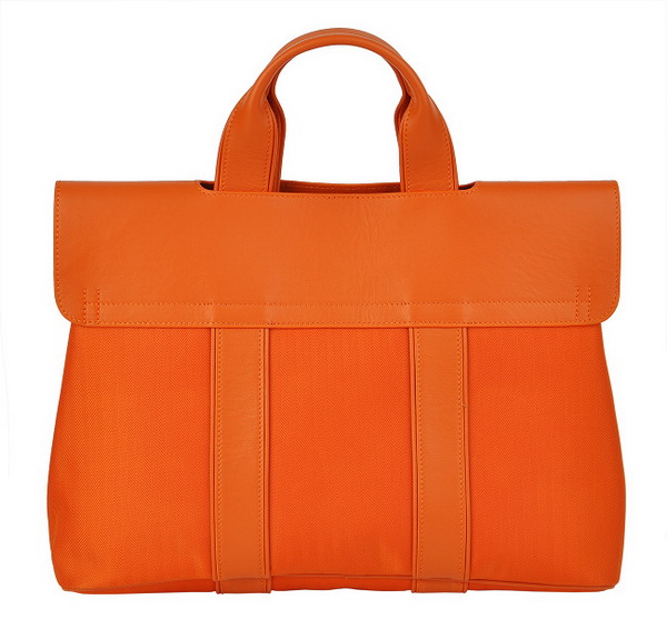 Best Hermes Canvas Handbags Orange 509001 - Click Image to Close